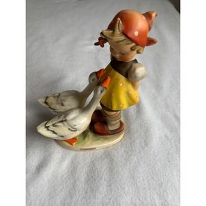 Goebel Hummel Goose Girl Figurine 47/0 West Germany TMK-3 Vintage Porcelain
